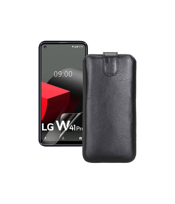 Витяжка з екошкіри для телефону LG W41 Pro