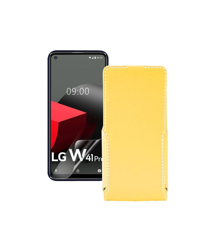 Чохол-флип з екошкіри для телефону LG W41 Pro