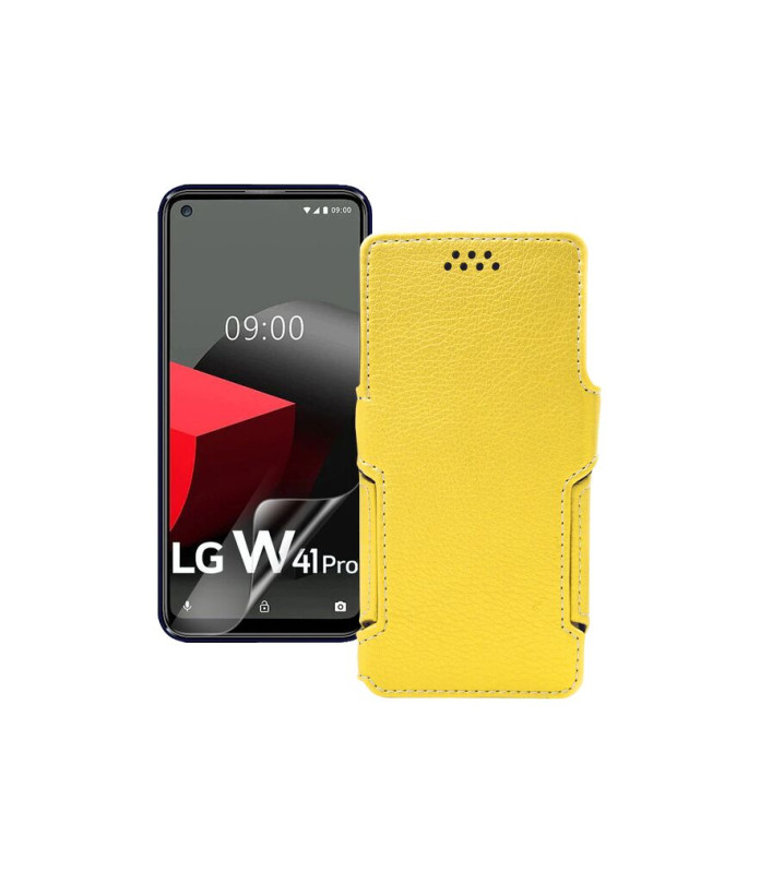 Чохол-книжка з екошкіри для телефону LG W41 Pro