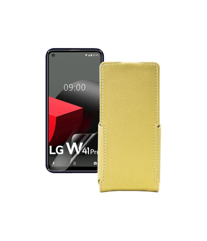 Чохол-флип з екошкіри для телефону LG W41 Pro