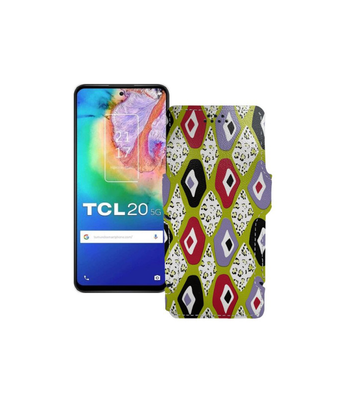 Чохол-книжка з екошкіри для телефону TCL 20 5G