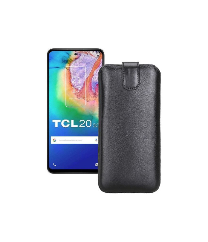 Витяжка з екошкіри для телефону TCL 20 5G