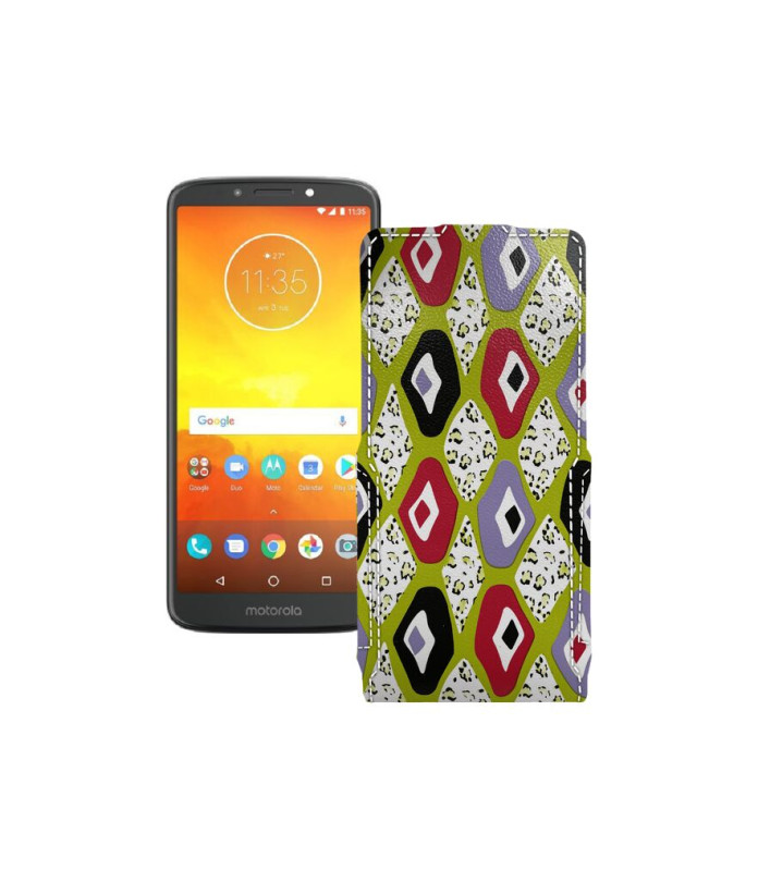 Чохол-флип з екошкіри для телефону Motorola Moto E5