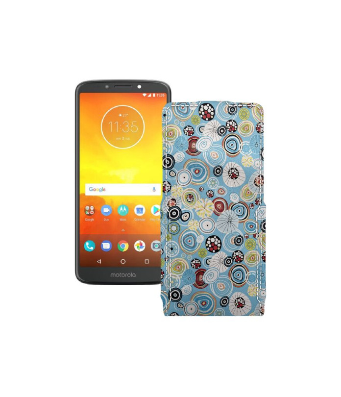 Чохол-флип з екошкіри для телефону Motorola Moto E5