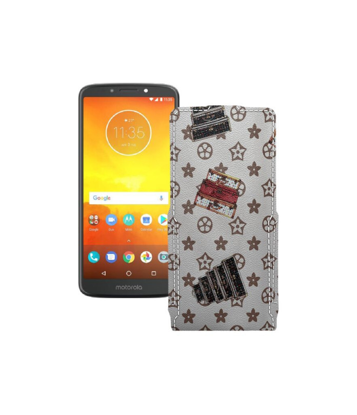 Чохол-флип з екошкіри для телефону Motorola Moto E5