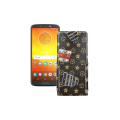 Чохол-флип з екошкіри для телефону Motorola Moto E5