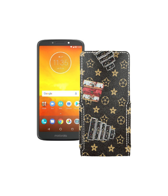 Чохол-флип з екошкіри для телефону Motorola Moto E5