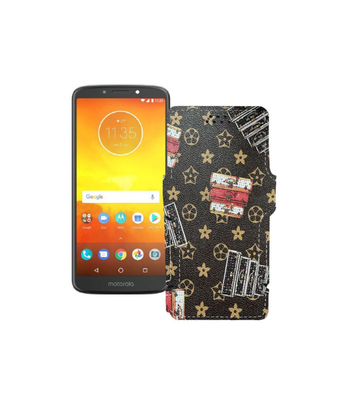 Чохол-книжка з екошкіри для телефону Motorola Moto E5