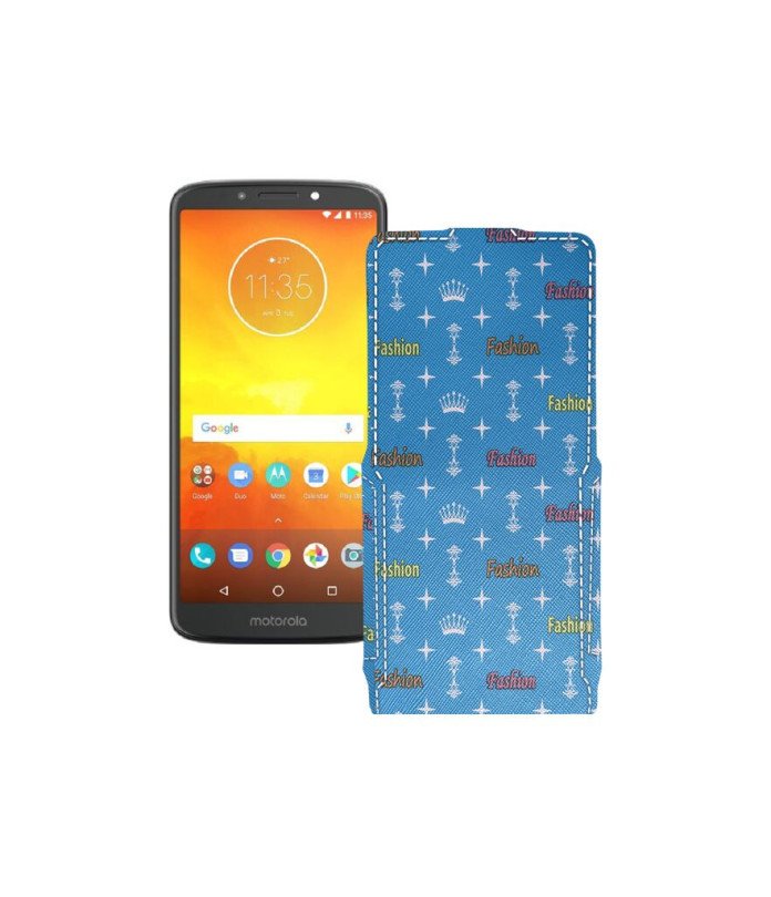 Чохол-флип з екошкіри для телефону Motorola Moto E5