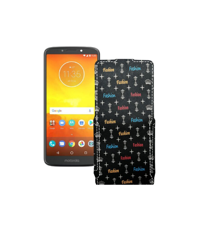 Чохол-флип з екошкіри для телефону Motorola Moto E5