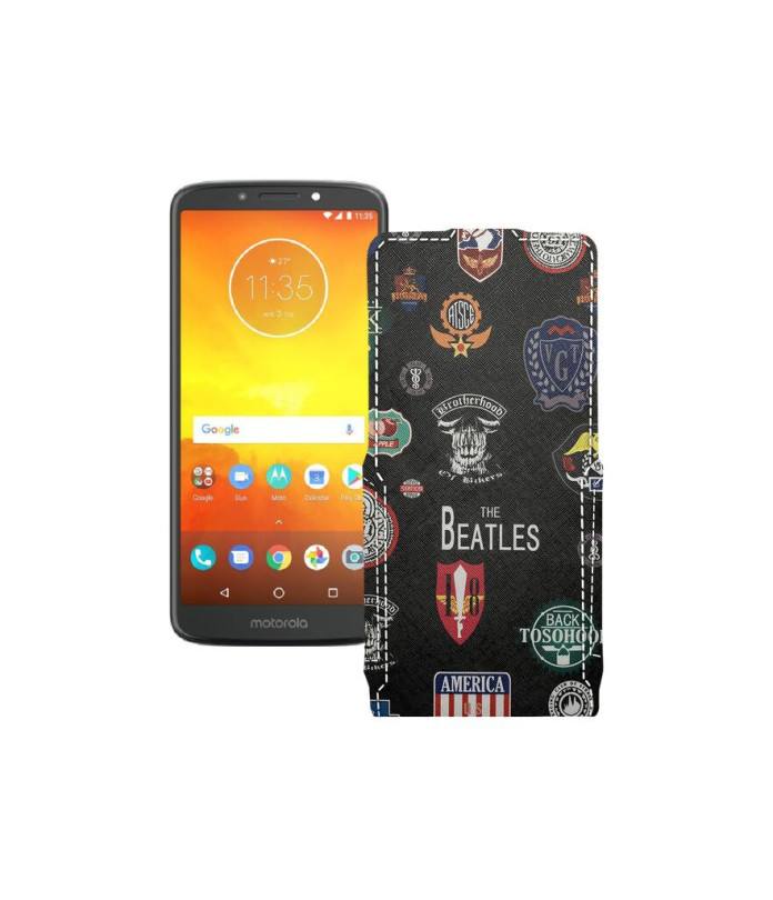 Чохол-флип з екошкіри для телефону Motorola Moto E5