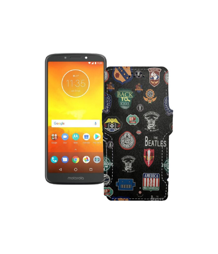 Чохол-книжка з екошкіри для телефону Motorola Moto E5