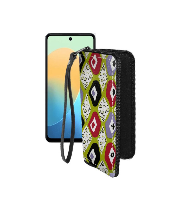 Чохол-гаманець з екошкіри для телефону Tecno Pop 8