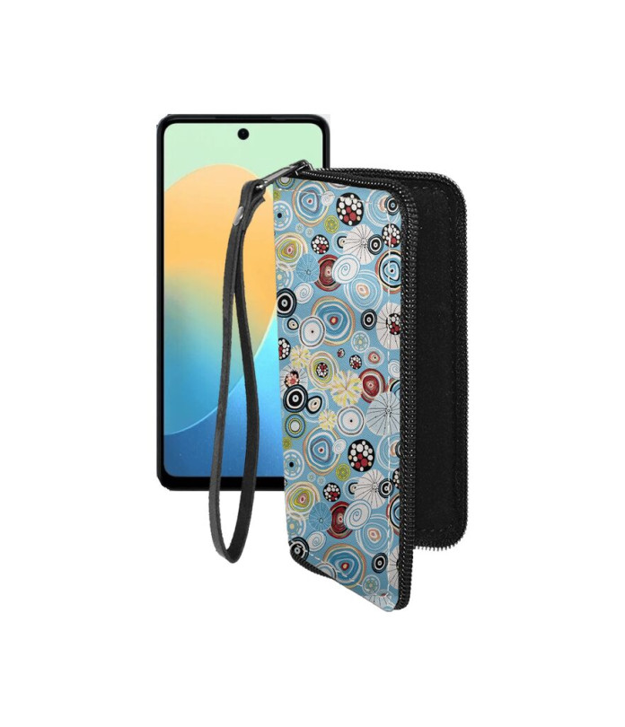 Чохол-гаманець з екошкіри для телефону Tecno Pop 8