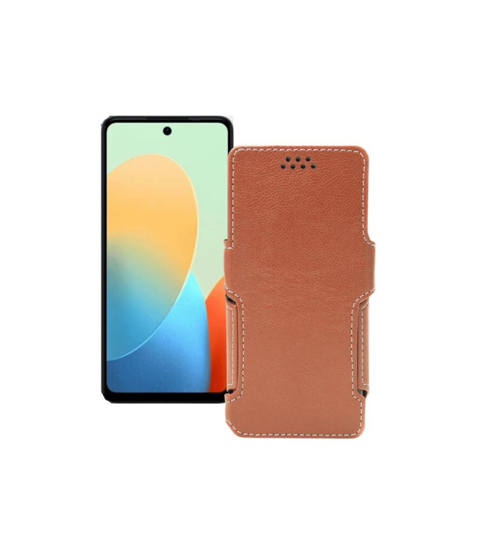 Чохол-книжка з екошкіри для телефону Tecno Pop 8