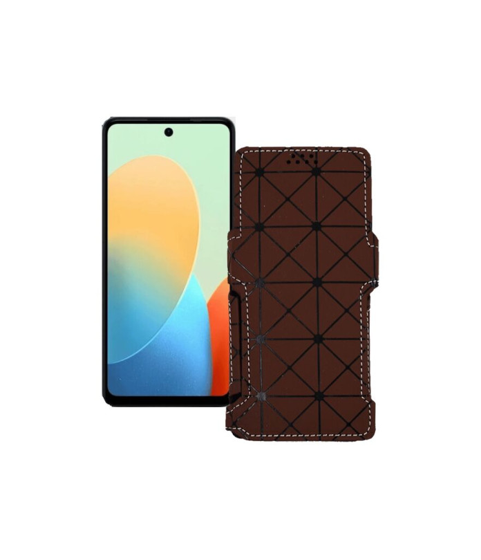 Чохол-книжка з екошкіри для телефону Tecno Pop 8