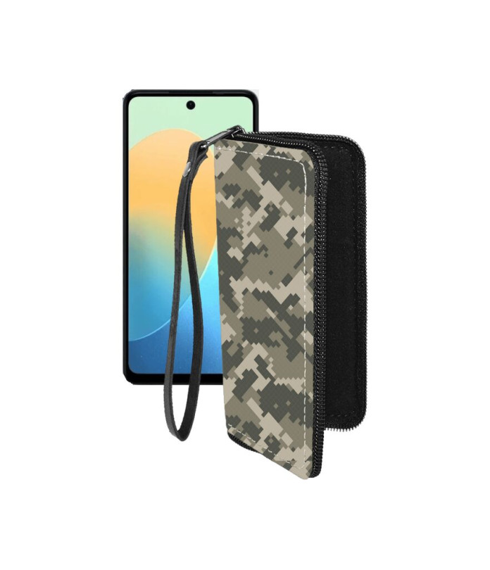 Чохол-гаманець з екошкіри для телефону Tecno Pop 8