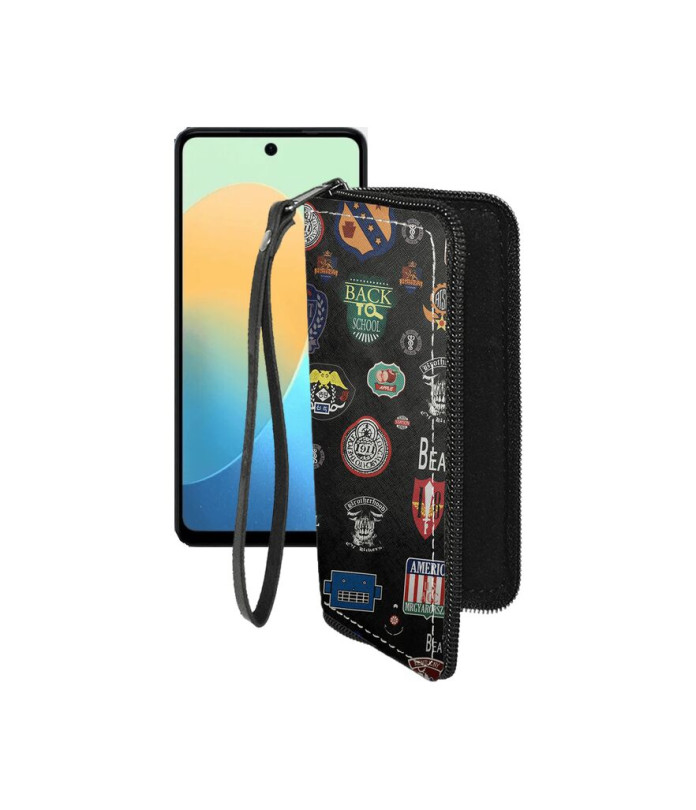 Чохол-гаманець з екошкіри для телефону Tecno Pop 8