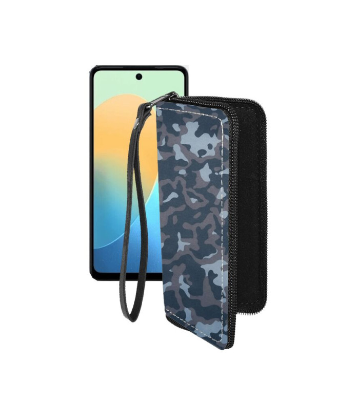 Чохол-гаманець з екошкіри для телефону Tecno Pop 8