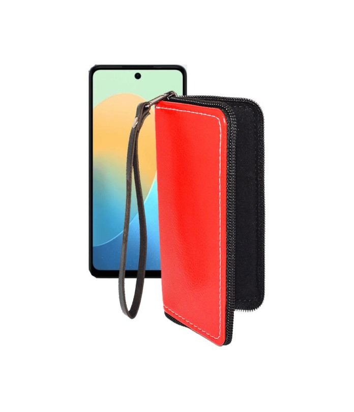 Чохол-гаманець з екошкіри для телефону Tecno Pop 8