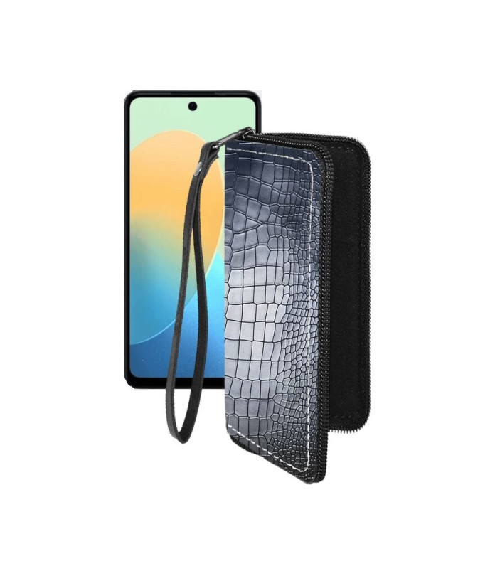 Чохол-гаманець з екошкіри для телефону Tecno Pop 8