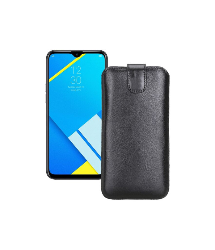 Витяжка з екошкіри для телефону Realme C2 2020