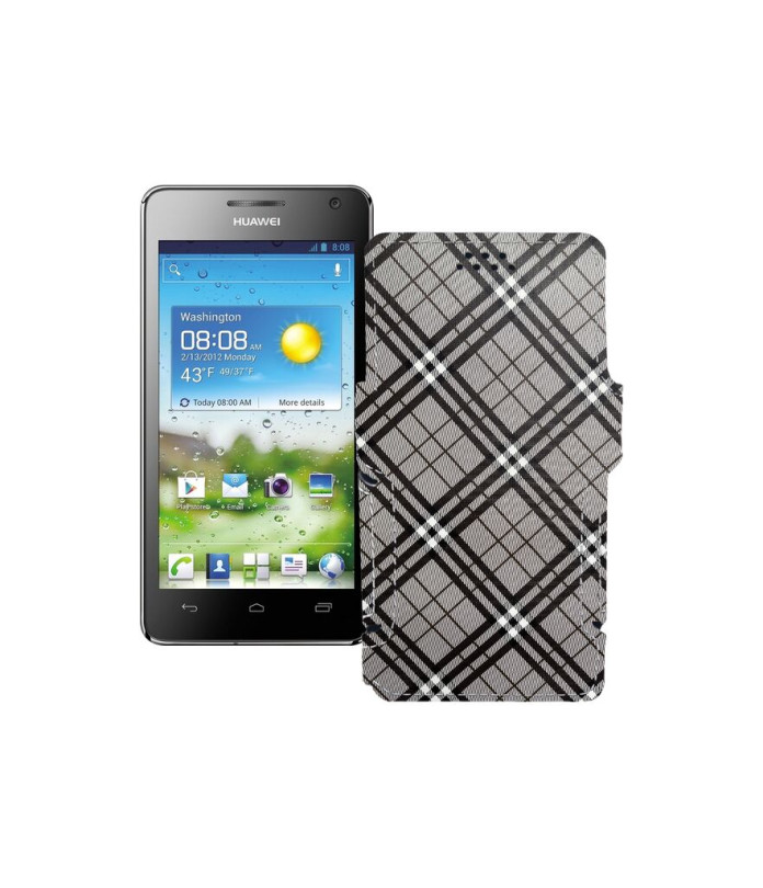 Чохол-книжка з екошкіри для телефону Huawei Ascend G600