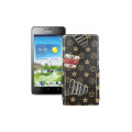 Чохол-флип з екошкіри для телефону Huawei Ascend G600