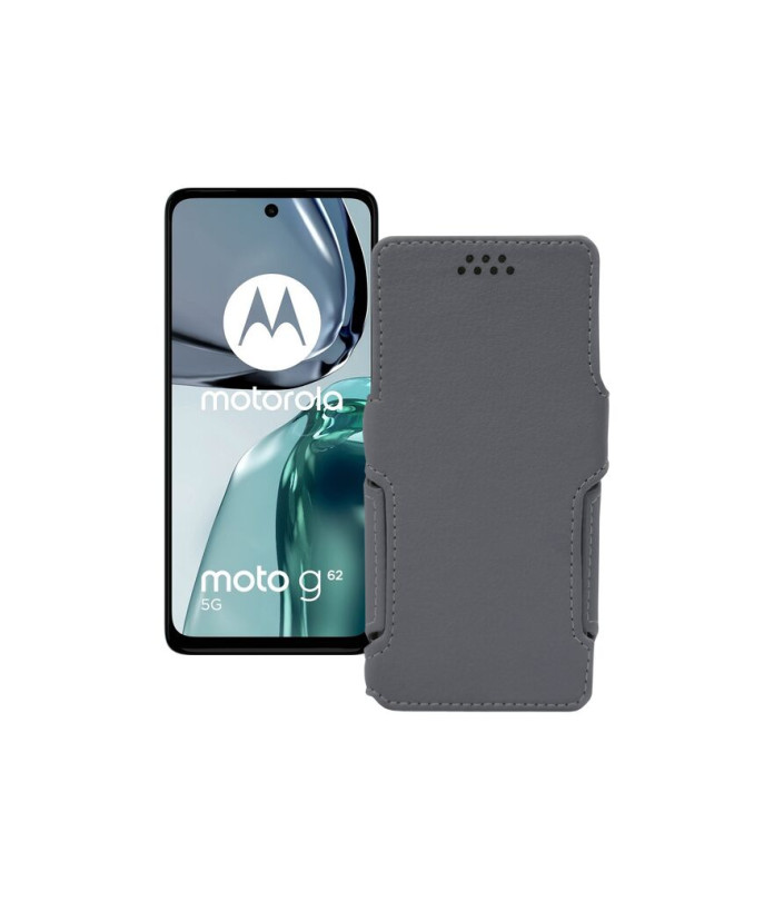 Чохол-книжка з екошкіри для телефону Motorola Moto G62 5G