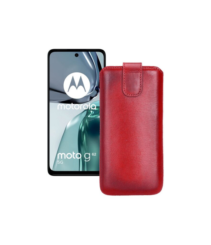 Витяжка з екошкіри для телефону Motorola Moto G62 5G