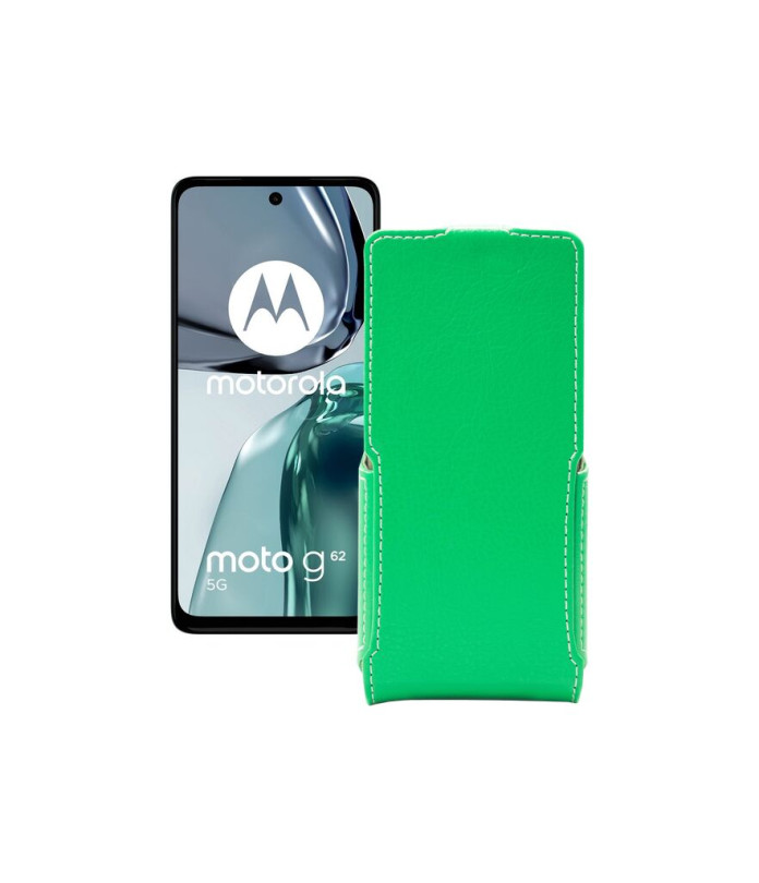 Чохол-флип з екошкіри для телефону Motorola Moto G62 5G