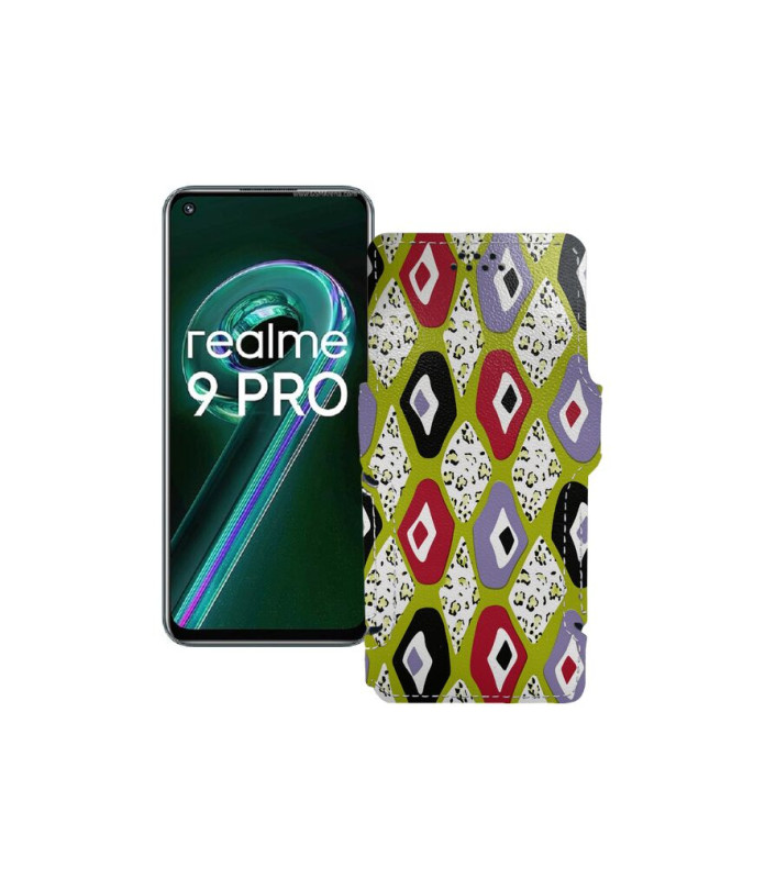 Чохол-книжка з екошкіри для телефону Realme 9 Pro