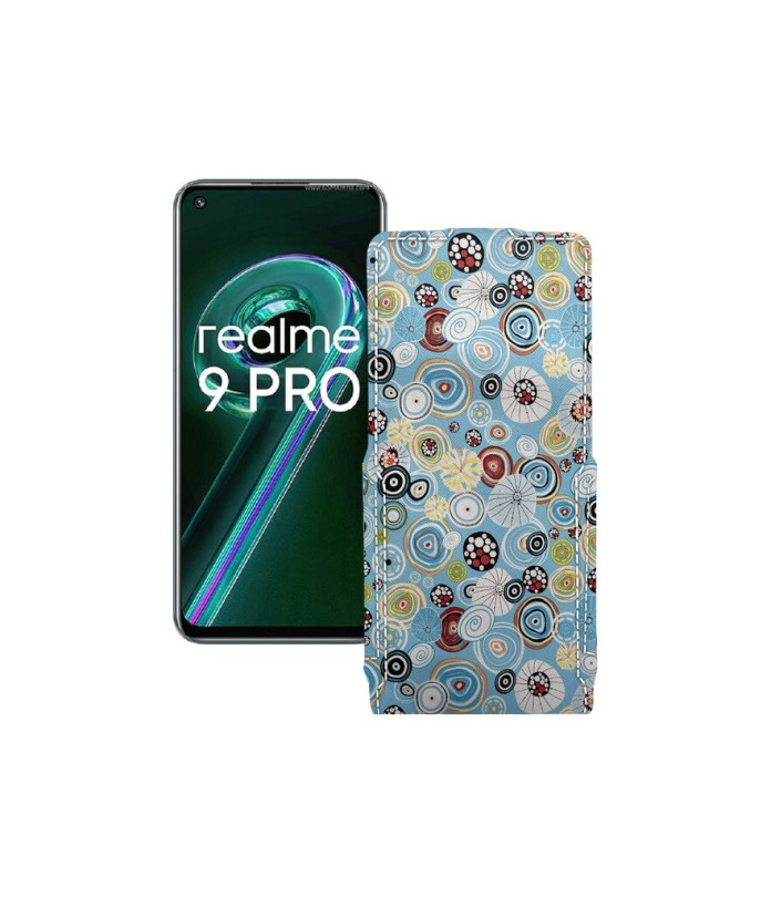 Чохол-флип з екошкіри для телефону Realme 9 Pro