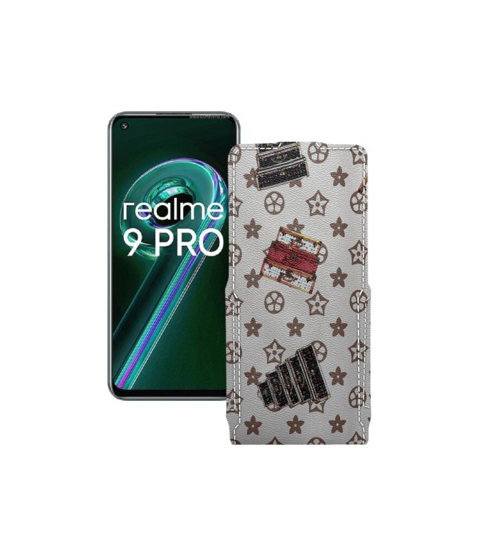 Чохол-флип з екошкіри для телефону Realme 9 Pro