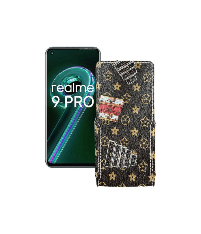 Чохол-флип з екошкіри для телефону Realme 9 Pro