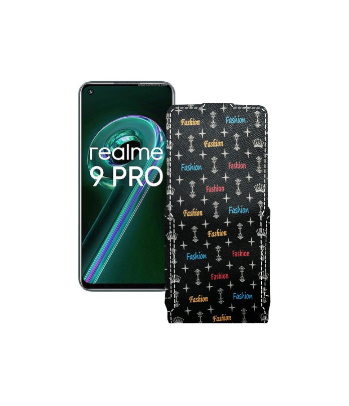 Чохол-флип з екошкіри для телефону Realme 9 Pro