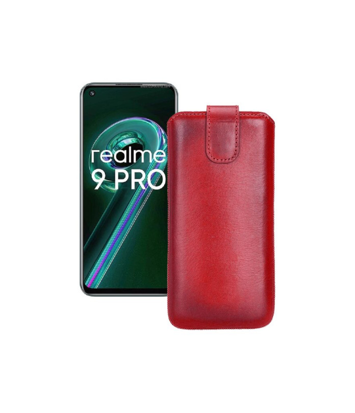 Витяжка з екошкіри для телефону Realme 9 Pro