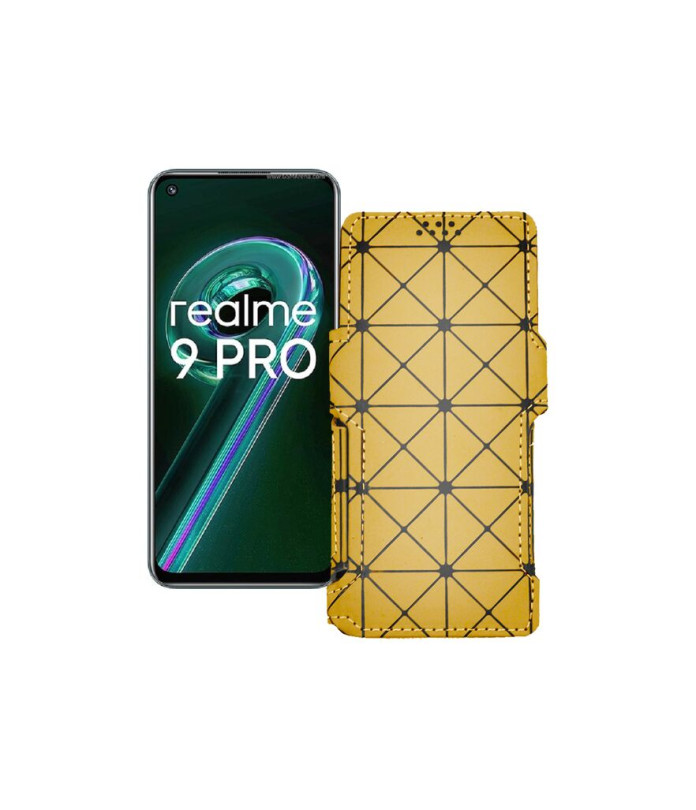 Чохол-книжка з екошкіри для телефону Realme 9 Pro