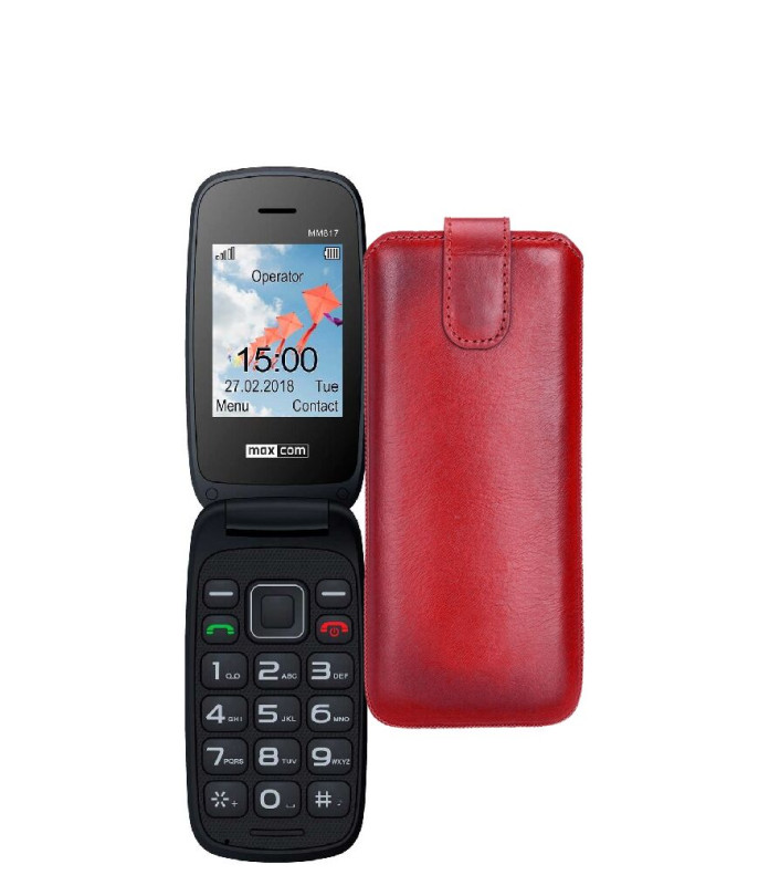 Витяжка з екошкіри для телефону Maxcom MM817