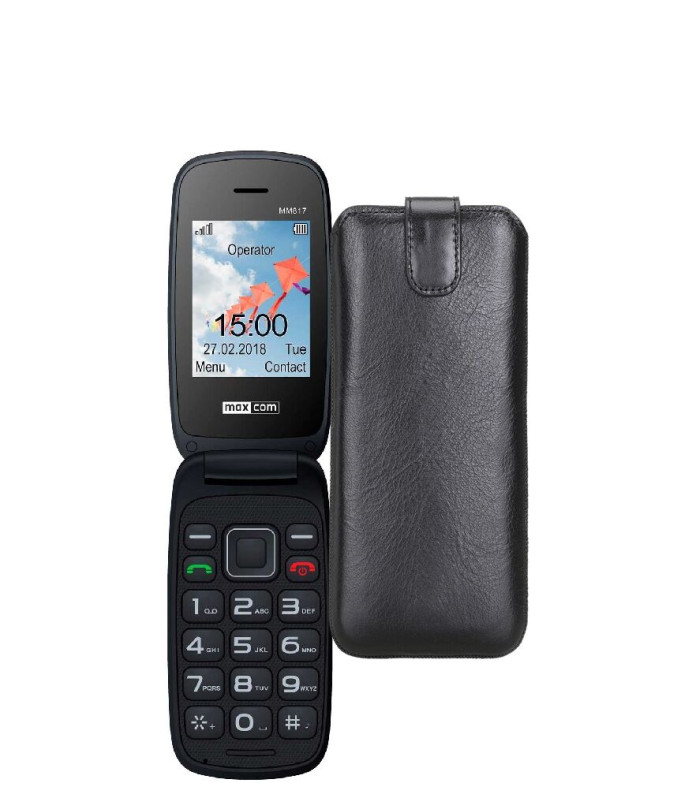 Витяжка з екошкіри для телефону Maxcom MM817