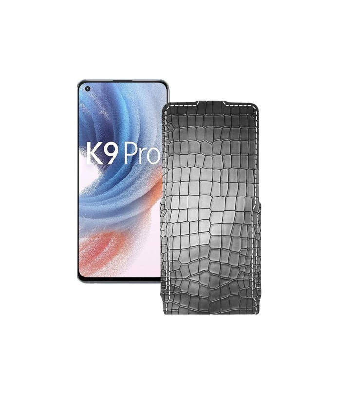 Чохол-флип з екошкіри для телефону OPPO K9 Pro