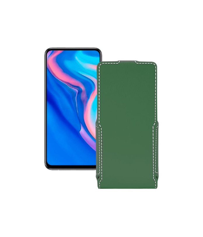 Чохол-флип з екошкіри для телефону Huawei Y9 Prime