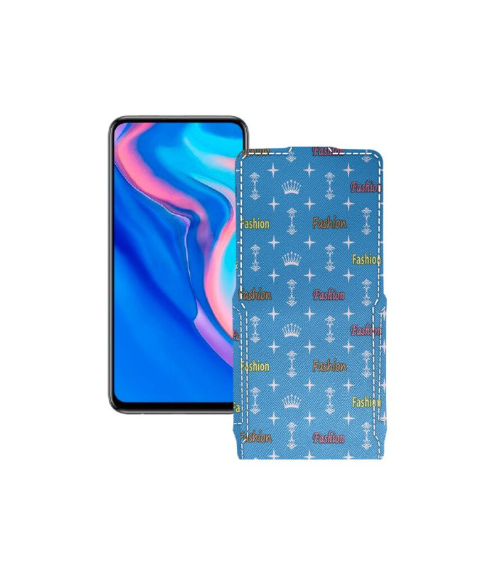 Чохол-флип з екошкіри для телефону Huawei Y9 Prime