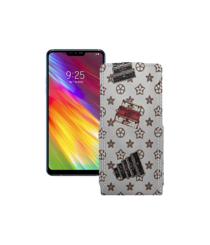 Чохол-флип з екошкіри для телефону LG Q9