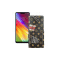 Чохол-флип з екошкіри для телефону LG Q9