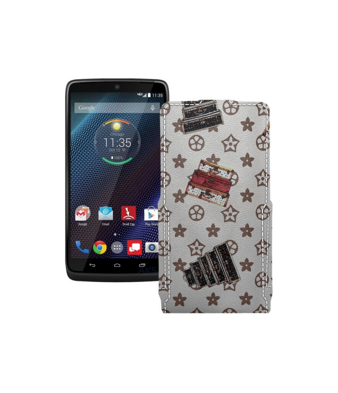 Чохол-флип з екошкіри для телефону Motorola Droid Turbo (xt1254)