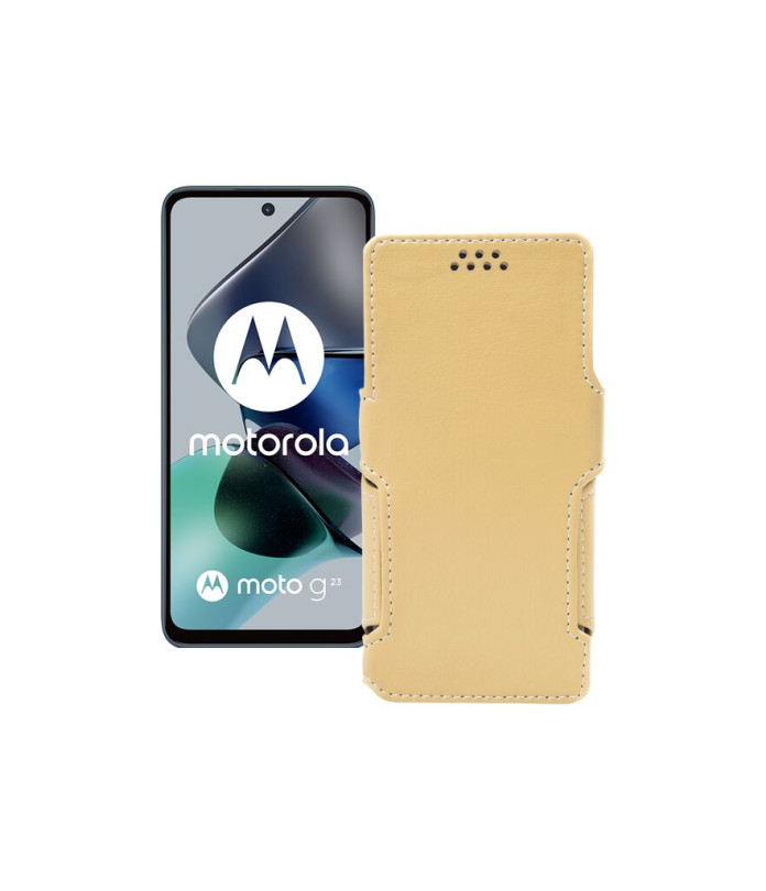 Чохол-книжка з екошкіри для телефону Motorola Moto G23