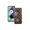 Чохол-флип з екошкіри для телефону Motorola Moto G23