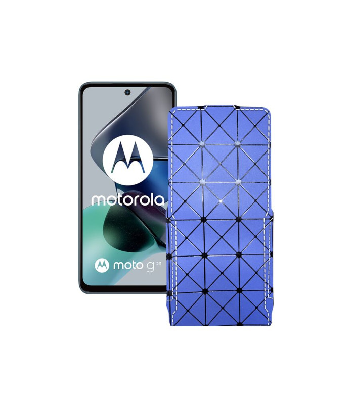 Чохол-флип з екошкіри для телефону Motorola Moto G23