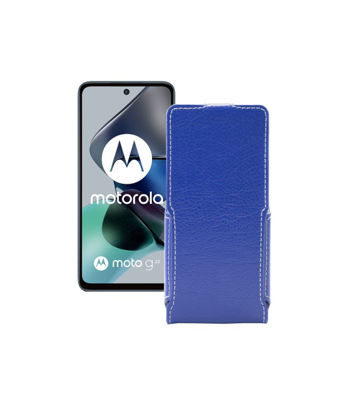 Чохол-флип з екошкіри для телефону Motorola Moto G23